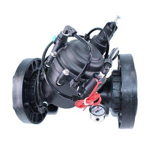 Válvula reductora de presión electromagnética Zanchen de 4 pulgadas con brida y manómetro para control de flujo de agua y aire - Product Image 4