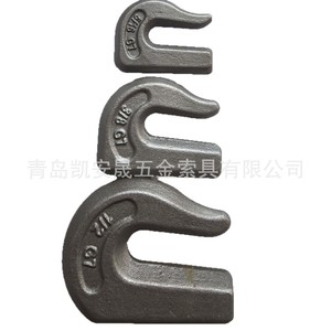 Crochet de grue Kai Ansheng 5/16 3/8 1/2 pouce, demi-crochet soudé pour machines industrielles lourdes, mines, ports, énergie - Product Image 4