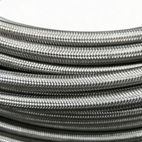 Tuyau de frein en Teflon enduit de PU personnalisé 3AN AN3 en acier inoxydable 304 tressé 3,2 mm, ligne de frein PTFE, tuyau d'embrayage pour automobile
