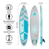 Planche de paddle gonflable compacte et pliable TOURUS, planche de surf durable