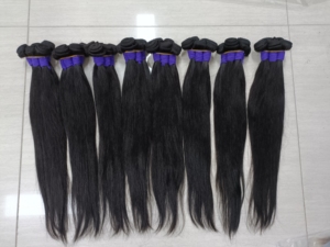 Letsfly ขายดี 10-24 นิ้ว ผมตรงแท้ 100% แบบเป็นมัด ผมบราซิลเวอร์จิ้นเกรด 8A สีธรรมชาติ - Product Image 6