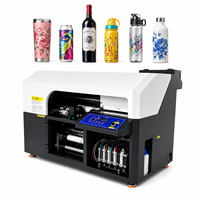 Impresora Digital Cilíndrica UV 360, Impresora Rotativa de Inyección de Tinta para Tazas, Botellas, Vasos, Vidrio y Cerámica, Impresión de Alta Velocidad