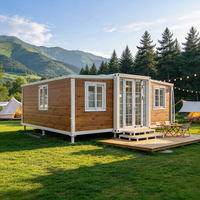 Nouvelle Maison Conteneur Moderne Extensible 20ft 40ft Trois Chambres Préfabriquée avec Salle de Bain et Cuisine pour Vie en Plein Air