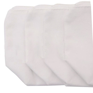 Trắng vải Zip Túi mỹ phẩm chăm sóc da mỹ phẩm đồ trang sức công suất lớn vải Zip Túi mỹ phẩm - Product Image 3