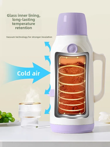 Botella de Agua Térmica de Gran Capacidad para Estudiantes y Uso Doméstico, Termo para Té, Agua Caliente, con Interior de Vidrio - Product Image 5