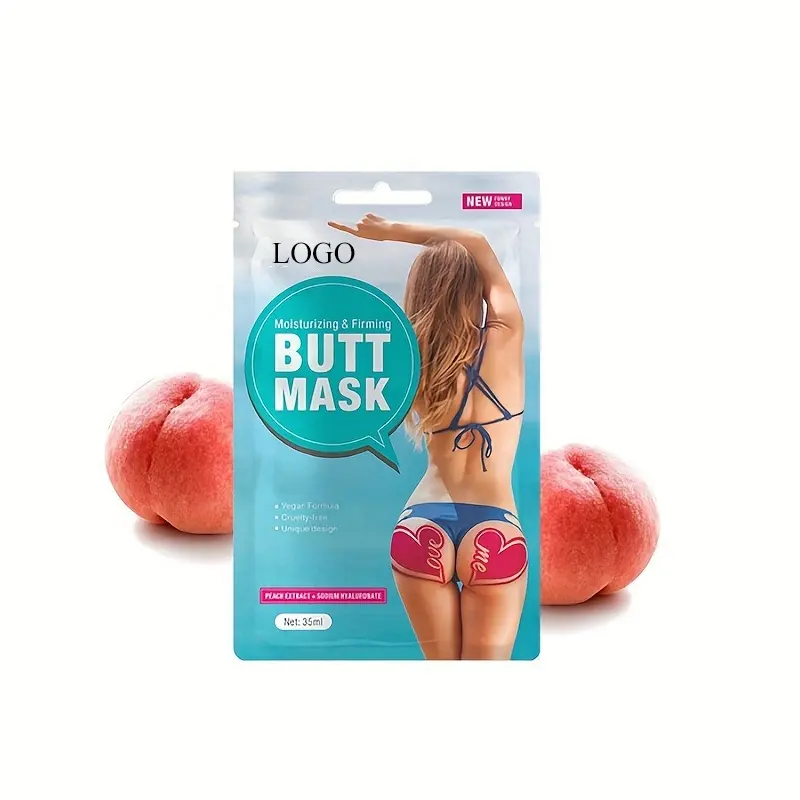 Private Label Custom Butt Mask Peach Sodium Hyaluronate Moisturizing Firming the Butt Skin OEM ODM