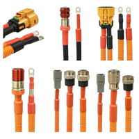 Harness Kabel Tegangan Tinggi Khusus Dengan Konektor HVSLS600 untuk Baterai EV, PDU, Inverter, Pengontrol Motor, Kendaraan Komersial