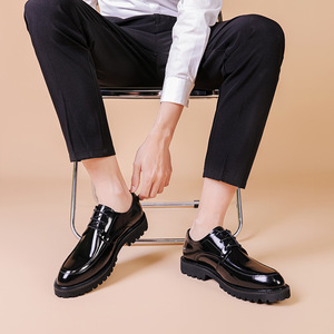 Mocasines con cordones de verano para hombre, zapatos de cuero de estilo británico, punta redonda, informales, de negocios, cómodos, duraderos, elegantes - Product Image 6