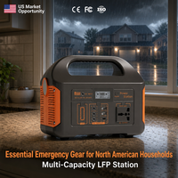 Générateur solaire portable 460,8 Wh, station d'alimentation 500 W avec ports AC, DC, USB et PD pour camping-car et voyages en autonomie