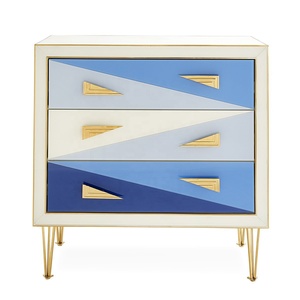 Jonathan adler-mesita <span class=keywords><strong>de</strong></span> <span class=keywords><strong>noche</strong></span> colorida para dormitorio, cajón <span class=keywords><strong>de</strong></span> lujo, espejo, almacenamiento facial, mesita <span class=keywords><strong>de</strong></span> <span class=keywords><strong>noche</strong></span> - Product Image 2