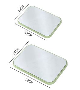 <span class=keywords><strong>Espejo</strong></span> de Maquillaje Moderno y Simple, de Plástico Cuadrado con Acabado Plateado, Color Personalizable, <span class=keywords><strong>Plegable</strong></span>, sin Marco, para Colgar en la <span class=keywords><strong>Pared</strong></span> - Product Image 4