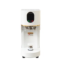 Machine de scellage automatique électrique non rotative pour bouteilles et canettes, idéale pour les bars à bubble tea, les cafés, les jus et les gobelets en plastique.