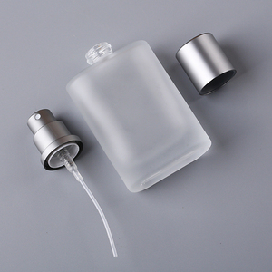 Vetro smerigliato collo a vite rettangolo all'ingrosso vuoto ricaricabile flacone Spray profumo <span class=keywords><strong>Taobao</strong></span> unico 100ml 50ml 30ml con Logo - Product Image 4