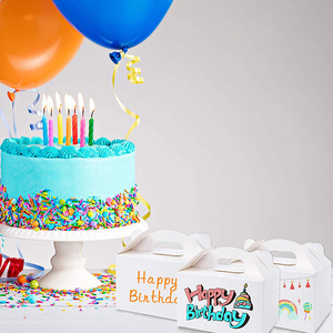 Sẵn Sàng Tàu Bán Buôn Sang Trọng Phẳng Tông Pastry Bánh Mì Bánh Donut Hộp Gấp Giấy Bao Bì Cho Thực Phẩm Vật Liệu Tráng - Product Image 5