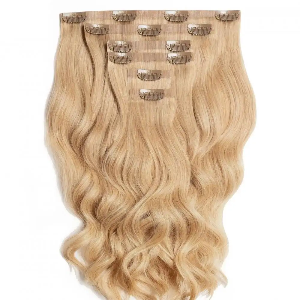 Remy Human Clip on Hair Extensions Wholesale Seamless PU Skin Weft Clip in Hair Extension Top Quality 100% European Accept 1 Set
