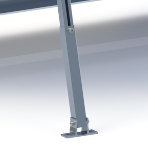 Nhôm có thể điều chỉnh độ nghiêng Bảng điều khiển năng lượng mặt trời hỗ trợ cấu trúc mái bằng phía sau chân chân trước khung di động Bảng điều khiển năng lượng mặt trời gắn - Product Image 5