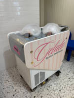 Chariot à gelato rechargeable DC 10 heures, le modèle le plus adapté aux événements, mariage, crème glacée, gelato mobile tout-en-un avec batterie