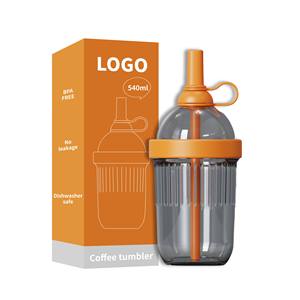 2025 Customized 540ml <strong>Iced</strong> <strong>Coffee</strong> Bubble Tea <strong>Cups</strong> Travel <strong>Nespresso</strong> Tumbler - Product Image 6