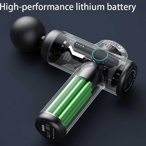 Mini Pistola de Masaje de Bolsillo para Tejido Profundo con Percusión y Vibración, 6 Velocidades, Recargable, Material ABS para Uso Corporal - Product Image 5