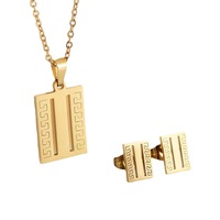 C & J ensemble de bijoux de mode pour femmes minimaliste 18K or acier inoxydable coeur papillon collier et boucles d'oreilles ensemble pour cadeau
