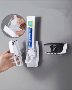 Automatic <b>Toothbrush</b> Dispenser Bathroom Toothpaste Squeezer Wall Mounted <b>Toothbrush</b> <b>Holder</b> - Product Image 3