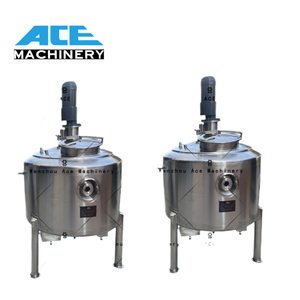 Ace Tanque de mezcla de tapa abierta de acero inoxidable 304 de una sola capa Almacenamiento de categoría para jugo de tomate Miel Agua Procesamiento de leche - Product Image 5