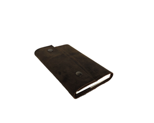 Cahier de voyage exclusif du fabricant en cuir classique et durable à fermeture à pression avec bouton pression et fermeture - Product Image 2