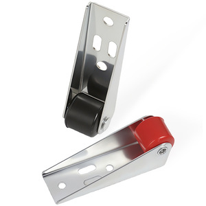 Door Roller Carbon Steel Black Red Wheel Low Noise Wooden Door Track Pulley - Product Image 4