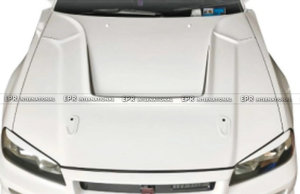 มาใหม่เครื่องดูดควันคาร์บอนไฟเบอร์สีขาว EPR สำหรับ Nissan Skyline R34สไตล์ gtt TS พร้อมคลิป BOLT-ON การติดตั้ง - Product Image 2