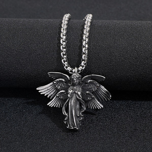 Collar con Colgante de Ángel de Seis Alas yunnique, Acero Inoxidable, Unisex, Joyería de Regalo con Diseño de Alas - Product Image 2