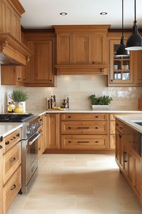 Armoires de <span class=keywords><strong>cuisine</strong></span> en bois massif américain de qualité supérieure pour la rénovation de villas, solutions de rangement vintage pour toute la maison - Product Image 4
