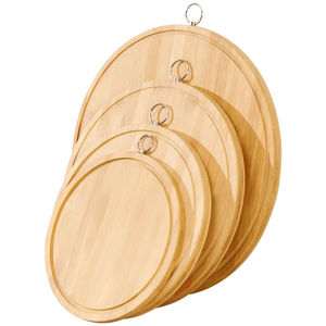 Tailai Planche à découper ronde en bambou Décoration en <span class=keywords><strong>bois</strong></span> Planche à découper Multifonctionnel Grand légume biologique naturel - Product Image 1