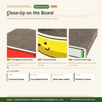Griffoir pour chat en carton en forme de légume, design banane, en carton ondulé pour chats d'intérieur, vente en gros, direct usine