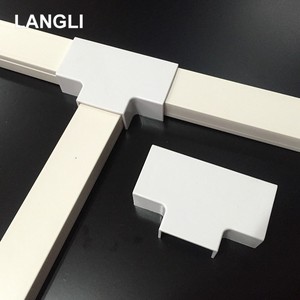 Matériel OEM Plastique Ignifuge Électrique PVC Cale Trunking Fittings Accessoires Toutes Tailles Raccords de Conduits de Force - Product Image 2