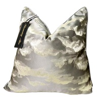 Housse de coussin décorative de luxe personnalisable en jacquard vert pour canapé, hôtel et fournisseur de produits pour la maison