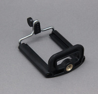 Support de téléphone réglable en forme de U, support de téléphone portable en plastique ABS avec vis métallique pour bord de table, pour perche à selfie, trépied, enregistrement vidéo