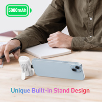 Articles Cadeaux en Gros Gadgets d'Usine Powerbank 5000 mAh Charge Rapide Chargeur Portable Mini Batterie Externe pour iPhone avec Support