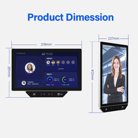 Máquina de Control de Asistencia Biométrica con Pantalla Grande de 15.6 Pulgadas, Reconocimiento Facial, Lectura de Tarjetas y Código QR