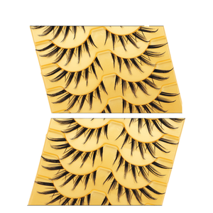 Usine En Gros Naturel À La Main Pleine <span class=keywords><strong>Bande</strong></span> Cat Eye Cils Fox Eye Manga Lash Boîtes <span class=keywords><strong>Bande</strong></span> <span class=keywords><strong>Dessinée</strong></span> Inspiré Cat Eye Cat Lashes - Product Image 1