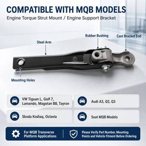 Soporte de Barra de Torsión del Motor OE 5Q0199855AB Compatible con VW Tiguan L Golf 7 Magotan B8 <span class=keywords><strong>Audi</strong></span> <span class=keywords><strong>A3</strong></span> Q3 Skoda Kodiaq Plataforma MQB Piezas de Montaje Automotriz - Product Image 6