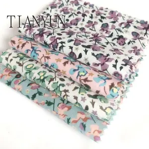 Tela textil de algodón con estampado Floral, nuevo estilo, 40x40s