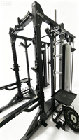 Rack de Squat Demi-Cage Rosen en Acier Galvanisé de 3 mm d'Épaisseur pour Entraînement de Force et Entraînement Complet du Corps