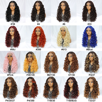 Perruque Latisha Boucles Françaises Blanches Résistantes à la Chaleur, Cheveux Synthétiques HD Glueless, Perruque Frontale en Dentelle