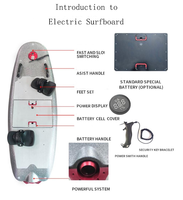 Planche de surf électrique à grande vitesse, planche de surf électrique, jet, wakeboard, scooter aquatique