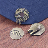 Marqueurs de balle de golf en métal personnalisés, clips magnétiques pour chapeau, vente en gros d'usine, marqueurs de balle de golf avec logo, accessoires de golf promotionnels