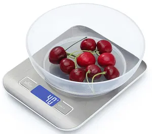 Cheap Electronic Nutrition Household Stainless Steel Scale 10kg 5Kg 11Lb Digital Kitchen Scale Mini Weighing Large Kitchen Scale