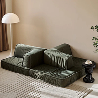 Canapé modulaire pour adultes TenderPlayful avec mousse compressée et housse amovible lavable pour salon