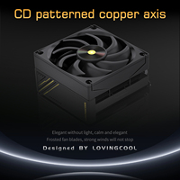 LOVINGCOOL 260W TDP Dual Tower CPU Air Cooler 120mm PWM 4Pin Matte Texture Top Ready Ship in Stock OEM Intel AMD Desktop PC Case