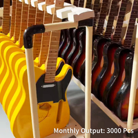 Guitare électrique TL de style nouveau, micros Alnico-5 SS, commutateur 3 voies, manche en érable carbonisé, corps en Okoume