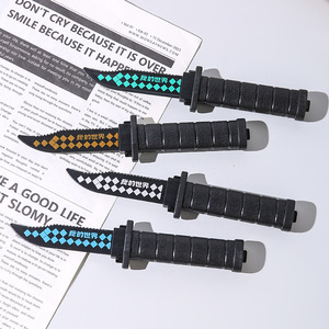 Cuchillo telescópico, daga de juguete de plástico para niños, accesorio de broma, hoja de simulación, unisex, edad de 8 a 13 años - Product Image 3
